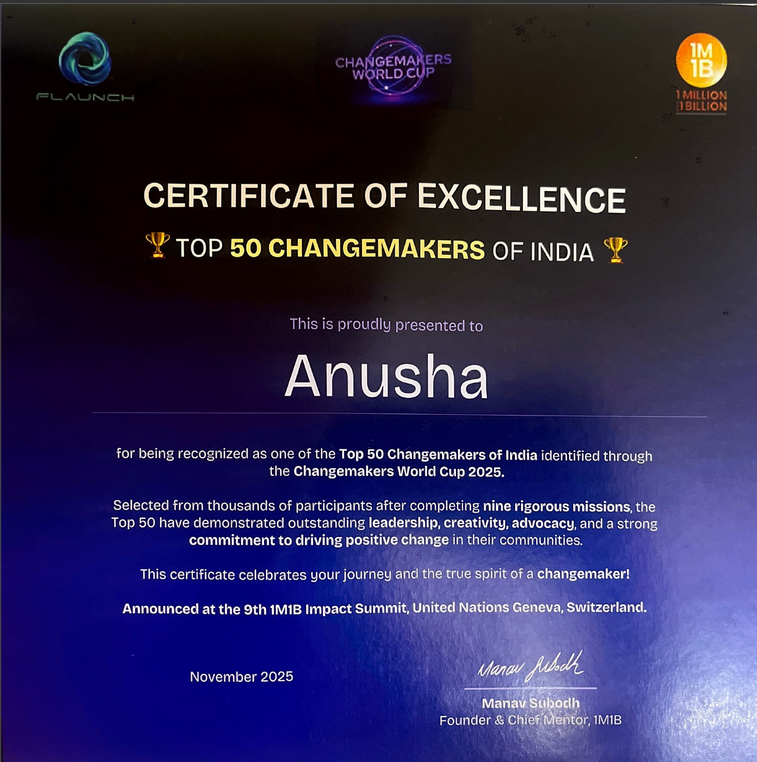 Change Makers World Cup