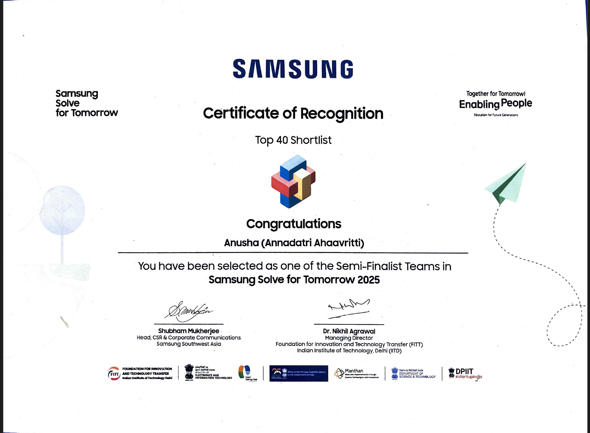 Samsung Solve for Tomorrow